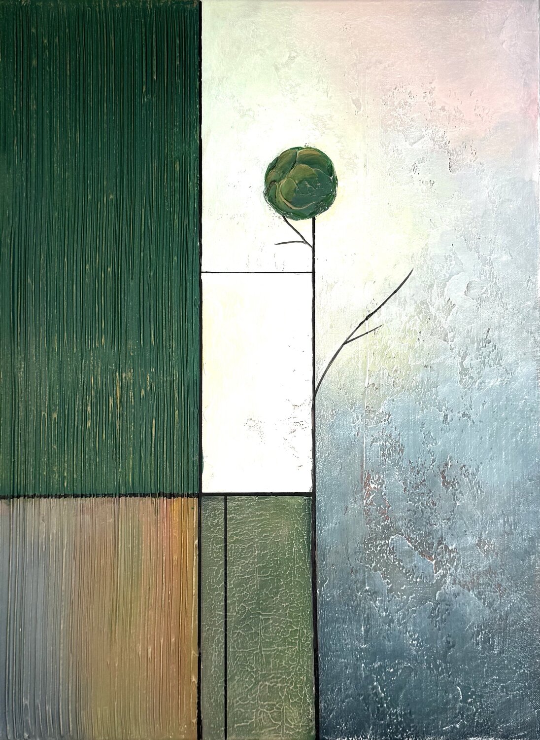 SILENT GEOMETRY Tori Grin Original painting for sale