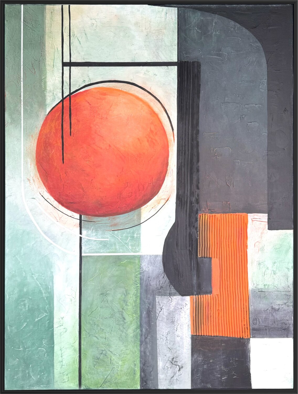 RHYTHM OF CONTRAST Tori Grin Original painting for sale