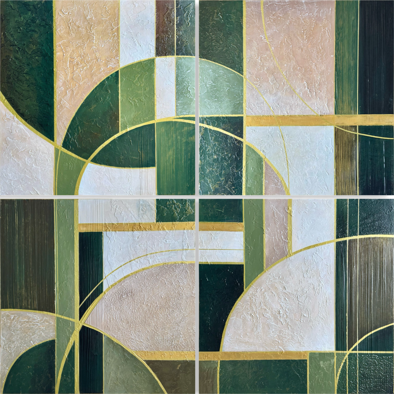 Crossing Paths - quadriptych Tori Grin Original painting for sale