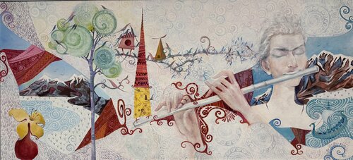 Improvisation: The Melody of the Soul by Li-Safi Mariya, Painting for Sale on Select