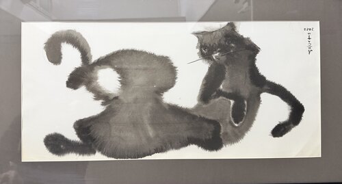 The cat - 4 by Li-Safi Mariya, Painting for Sale on Select