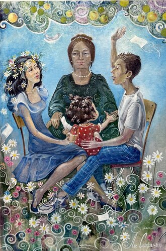 Healing by Li-Safi Mariya, Painting for Sale on Select