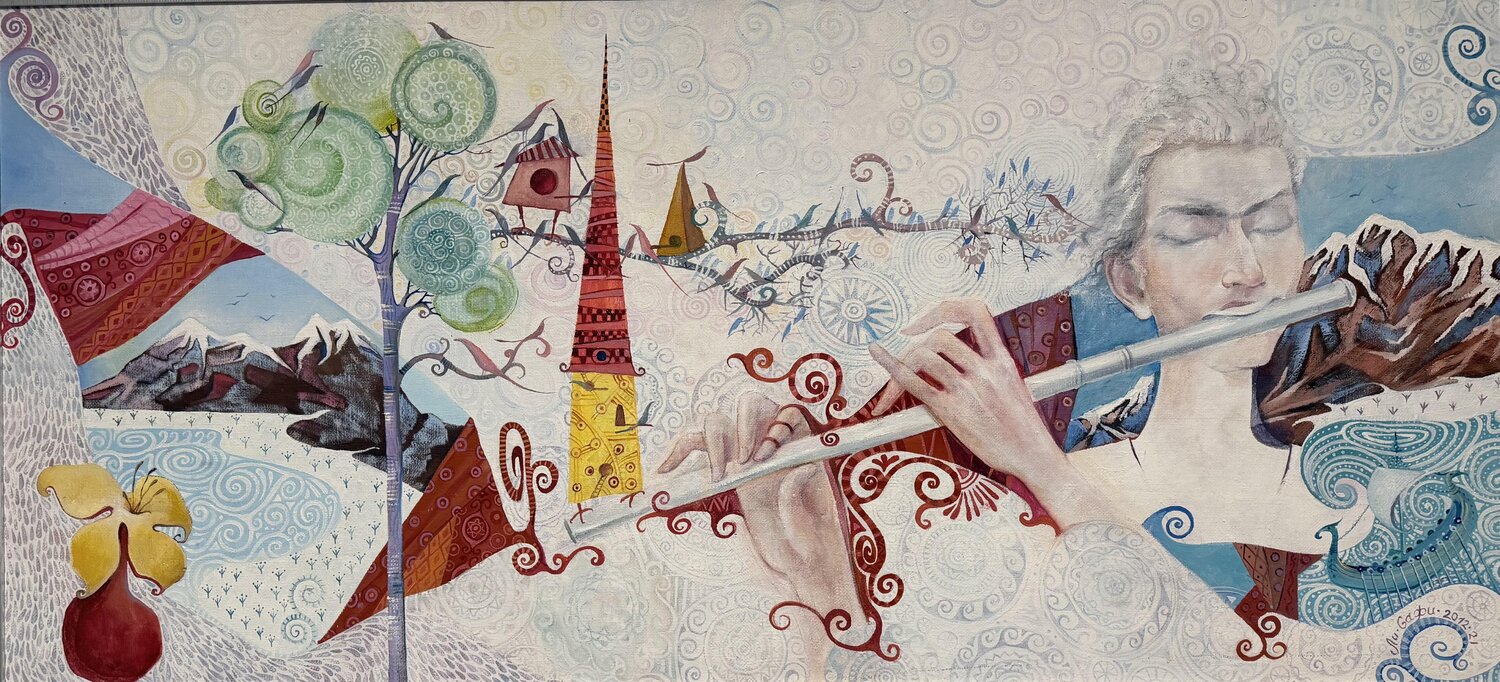 Improvisation: The Melody of the Soul Li-Safi Mariya Original painting for sale