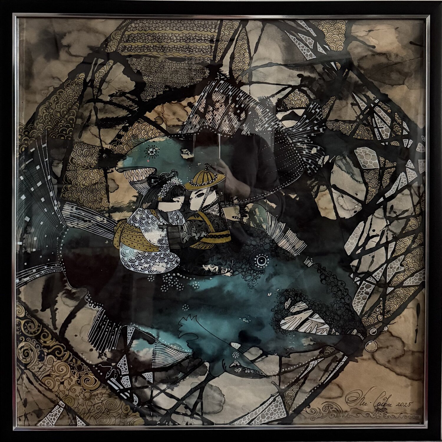 In the depths of all earthly seas, I searched for a pearl for you Li-Safi Mariya Original painting for sale