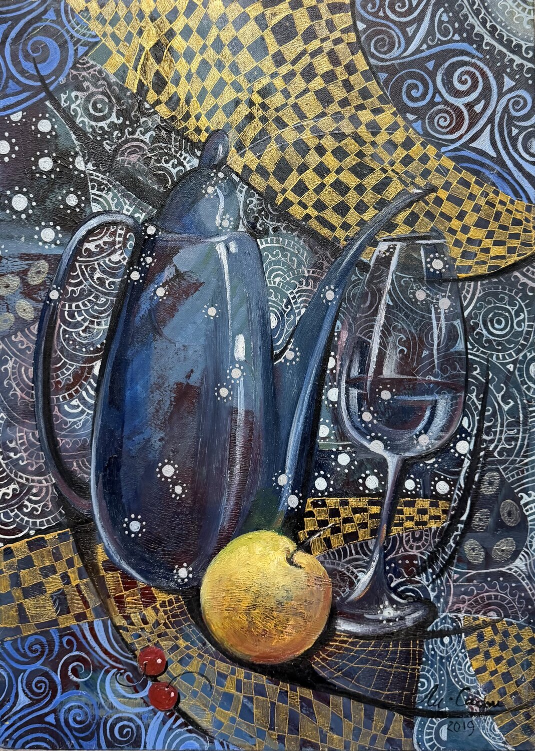 The Blue Still Life Li-Safi Mariya Original painting for sale