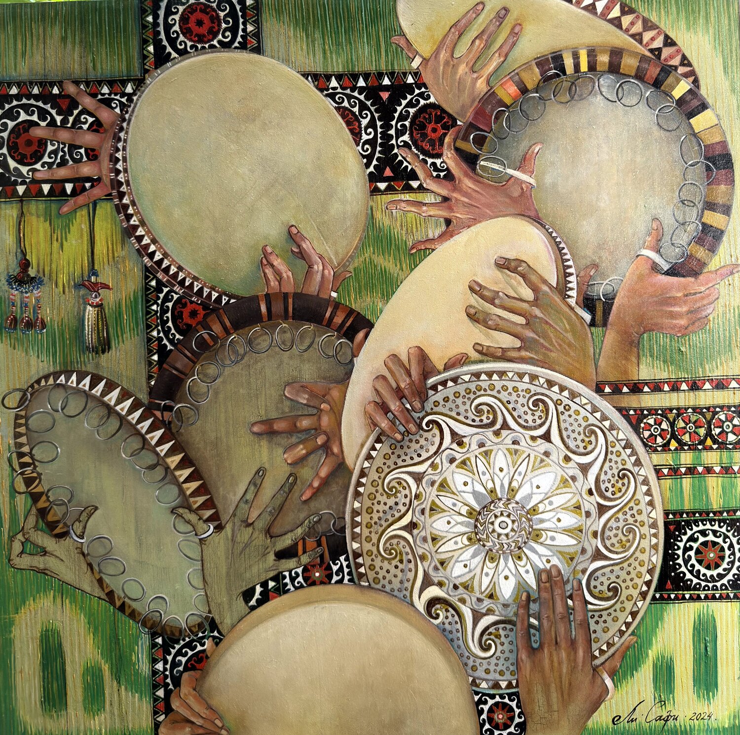 Rhythms of Summer Li-Safi Mariya Original painting for sale