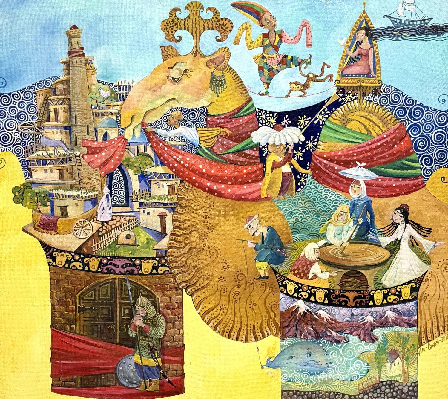 The Soul of Sumalyak Li-Safi Mariya Original painting for sale