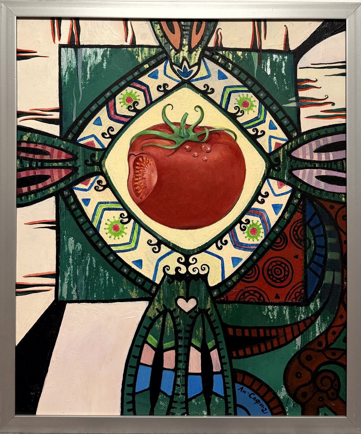 The Vaccine Li-Safi Mariya Original painting for sale
