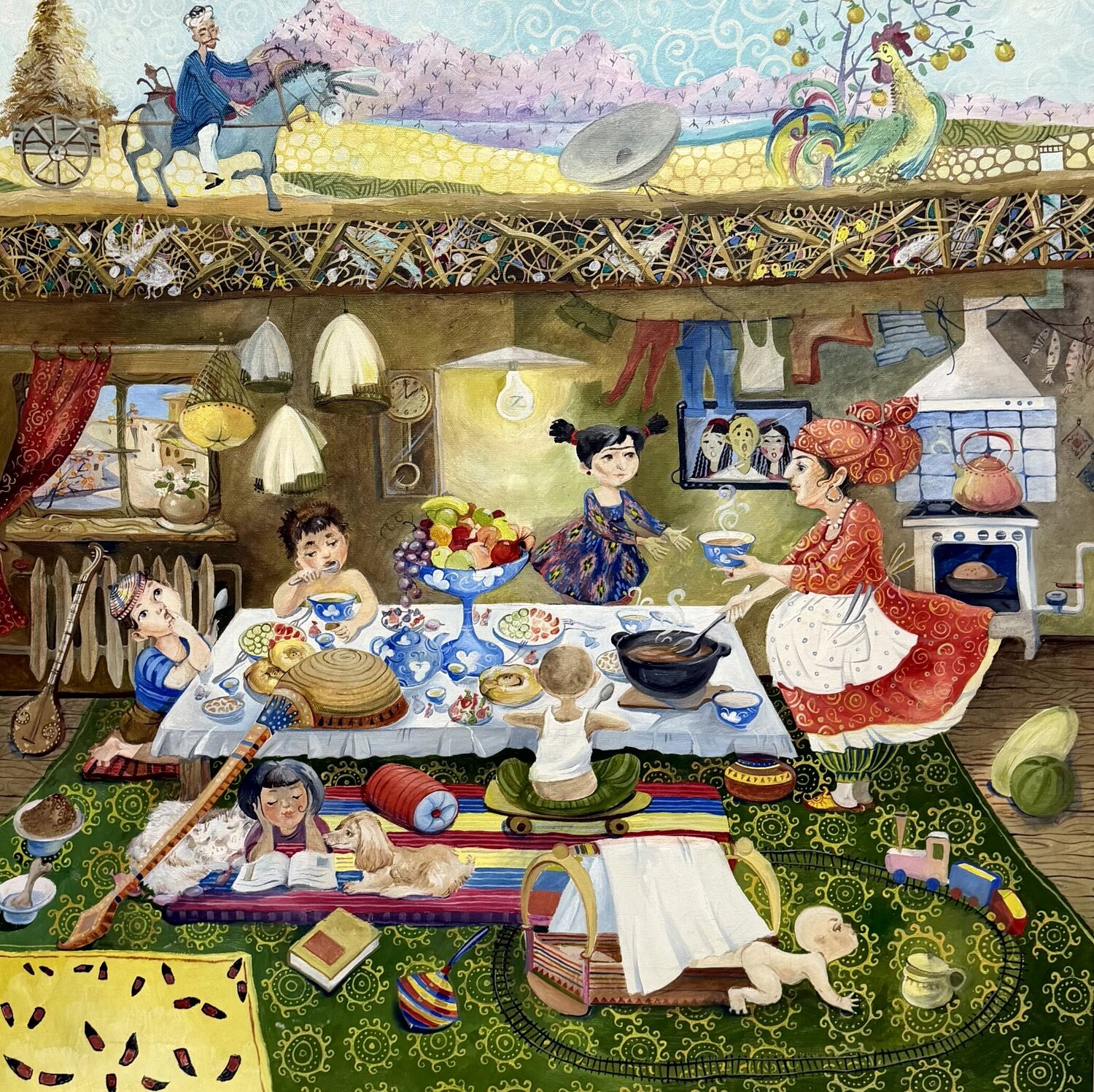 Where Is My Big Spoon? Li-Safi Mariya Original painting for sale