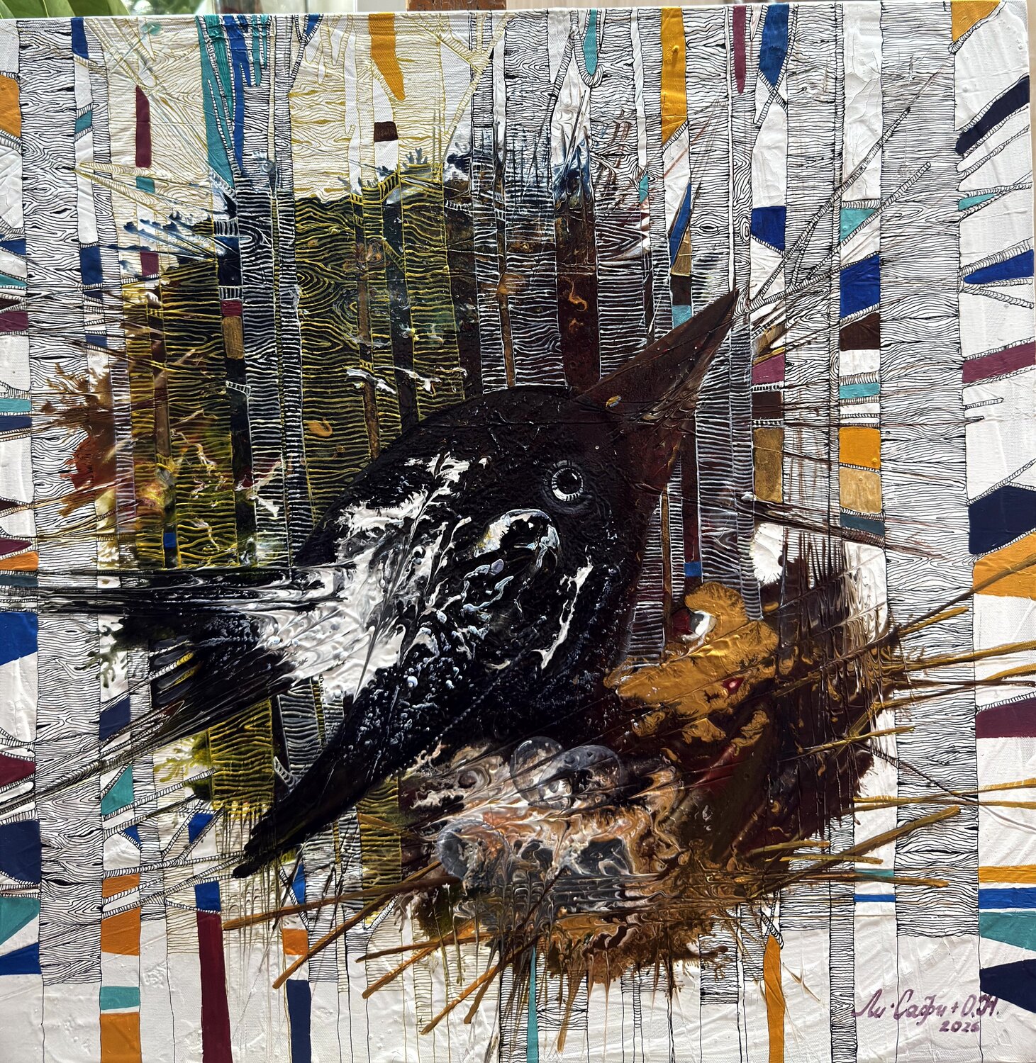 The Nest Li-Safi Mariya Original painting for sale