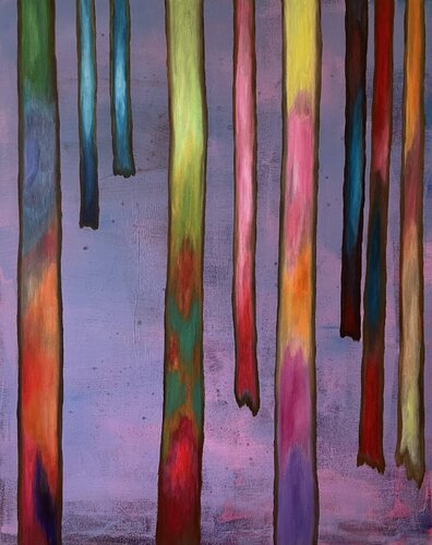 Stuck in the strange woods by Sunyoung Kang, Painting for Sale on Select