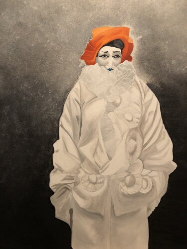 Pierrot by Sunyoung Kang, Painting for Sale on Select