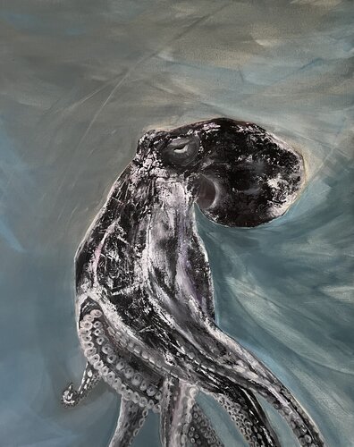 Octopus by Sunyoung Kang, Painting for Sale on Select