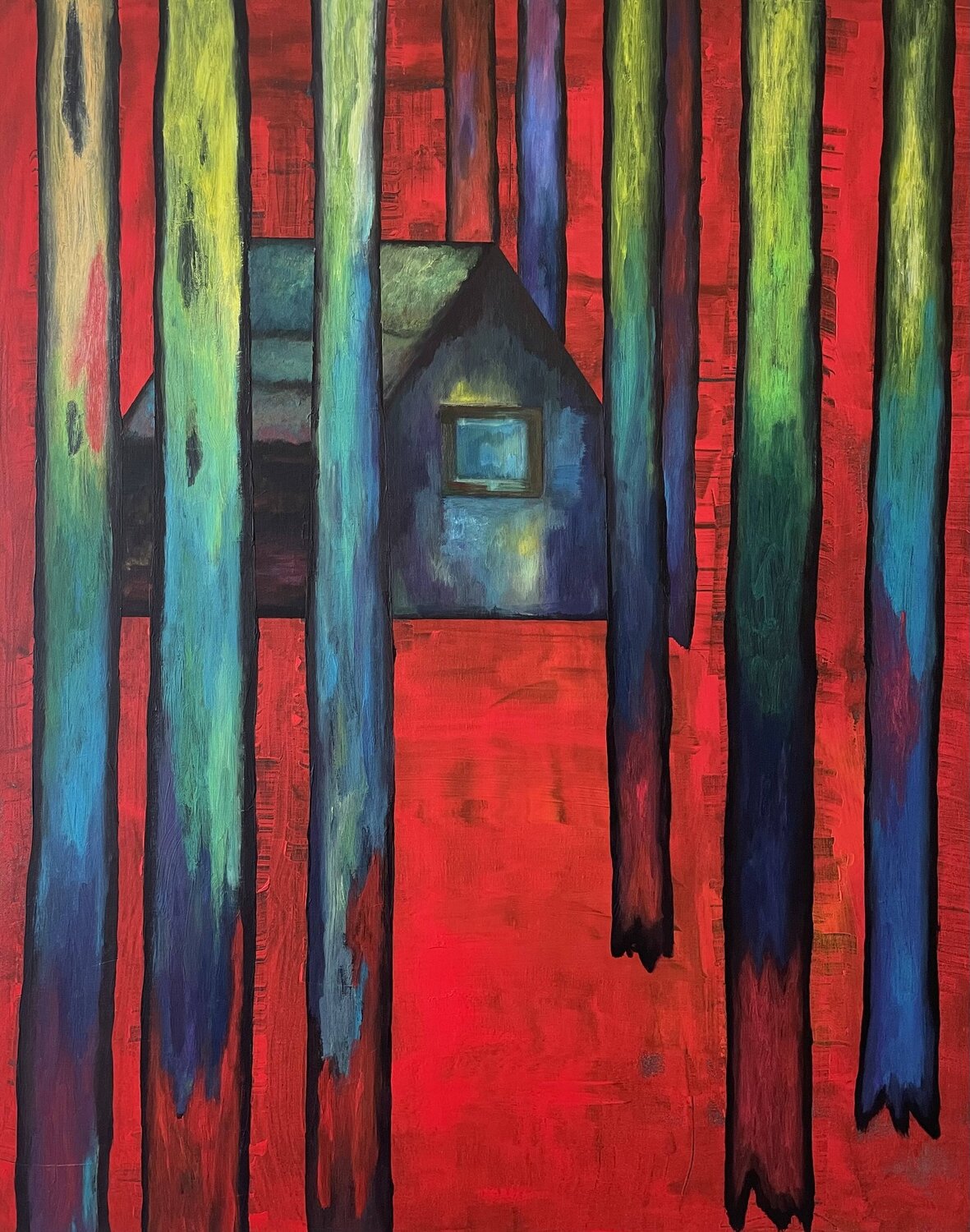 Stuck in the strange woods Sunyoung Kang Original painting for sale
