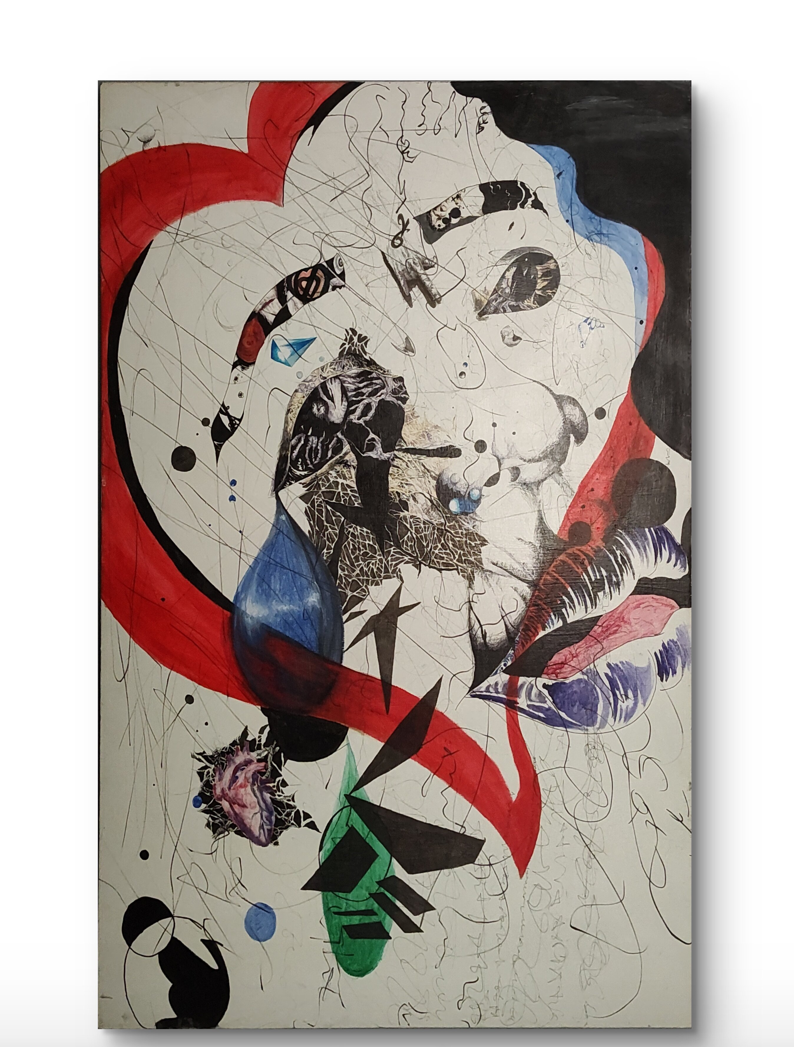 Large Contemporary Abstract Expressionist Artwork | Original Mixed Media on Canvas