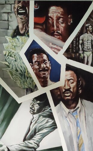 Afro-Hero by Ominous Black, Painting for Sale on Select