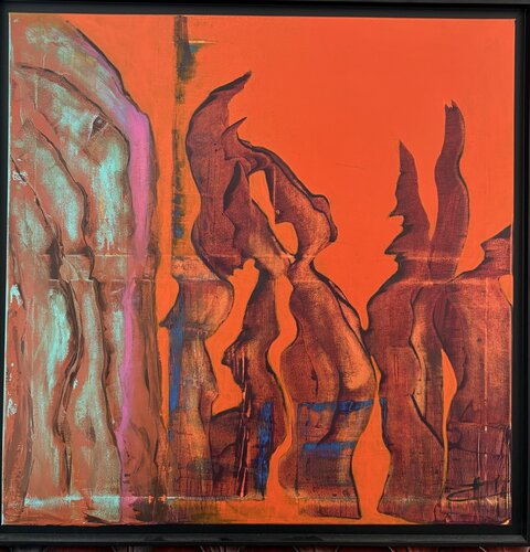 Les sentinelles du monde by Marie 2 Calmette, Painting for Sale on Select