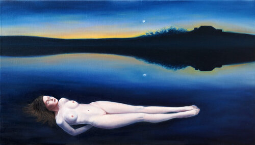 Allegorie, die Nacht by Juan Miguel Restrepo Valdes, Painting for Sale on Select