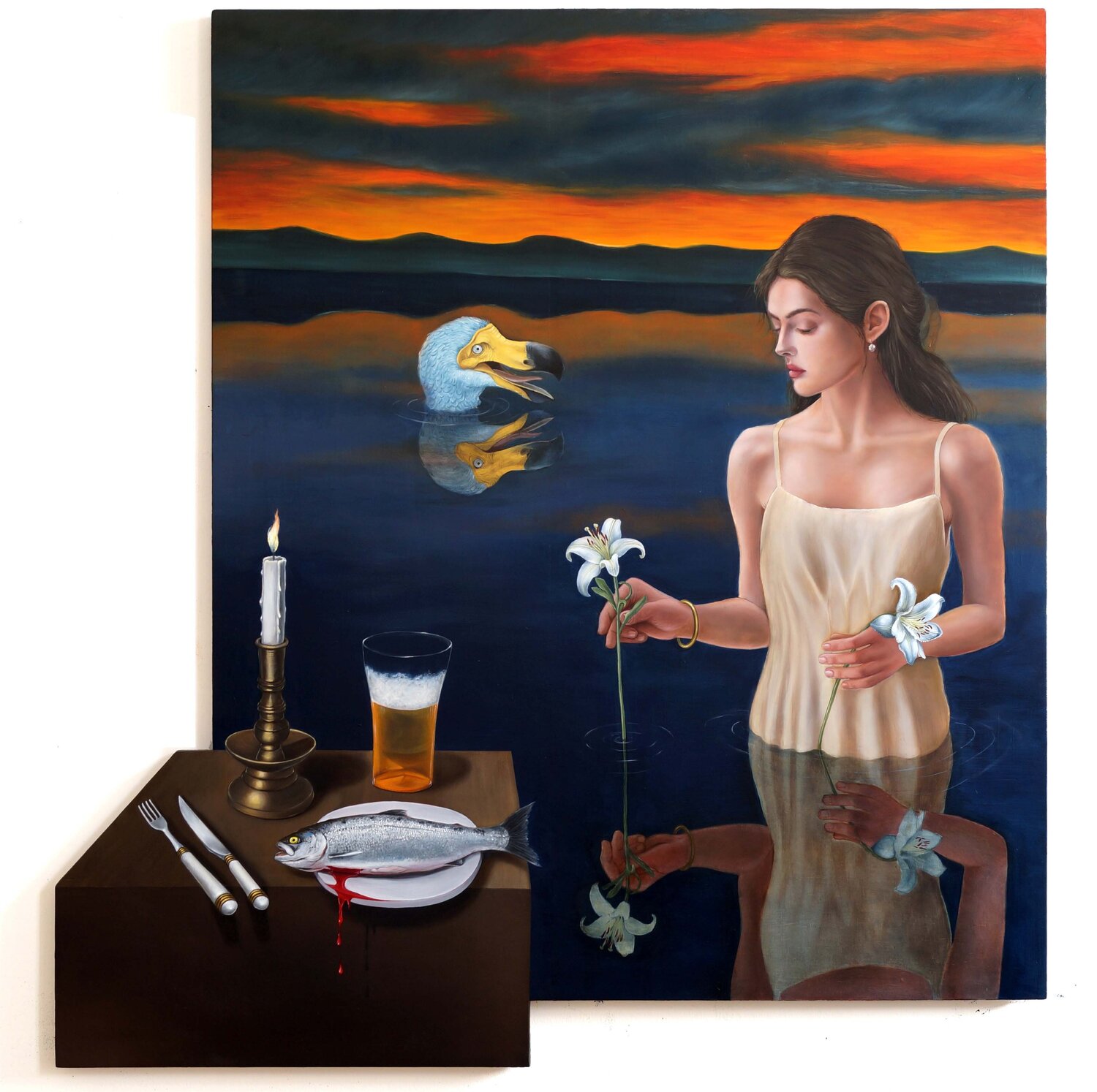 Últimas imágenes antes del naufragio Juan Miguel Restrepo Valdes Original painting for sale