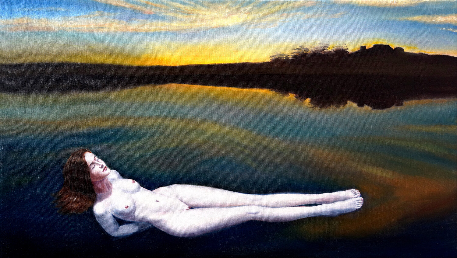 Allegorie, Morgendämmerung Juan Miguel Restrepo Valdes Original painting for sale