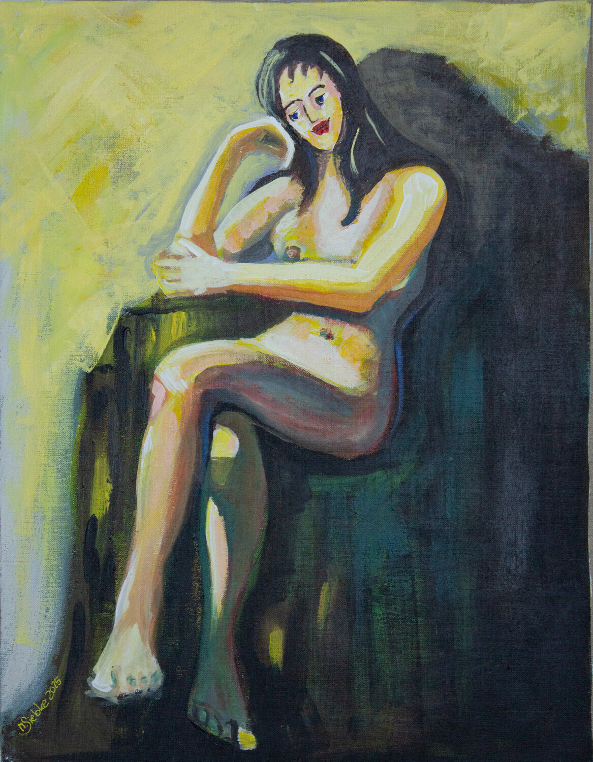 Stille  Stunde Margarita Siebke Original painting for sale