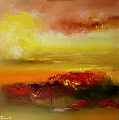 WAITING FOR THE RAIN (ASPETTANDO LA PIOGGIA) by Elisabetta Pienti, Painting for Sale on Select