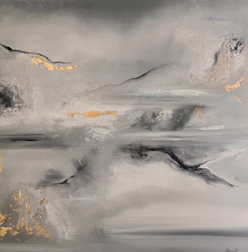 MARBLE WINTER N.3 by Elisabetta Pienti, Painting for Sale on Select