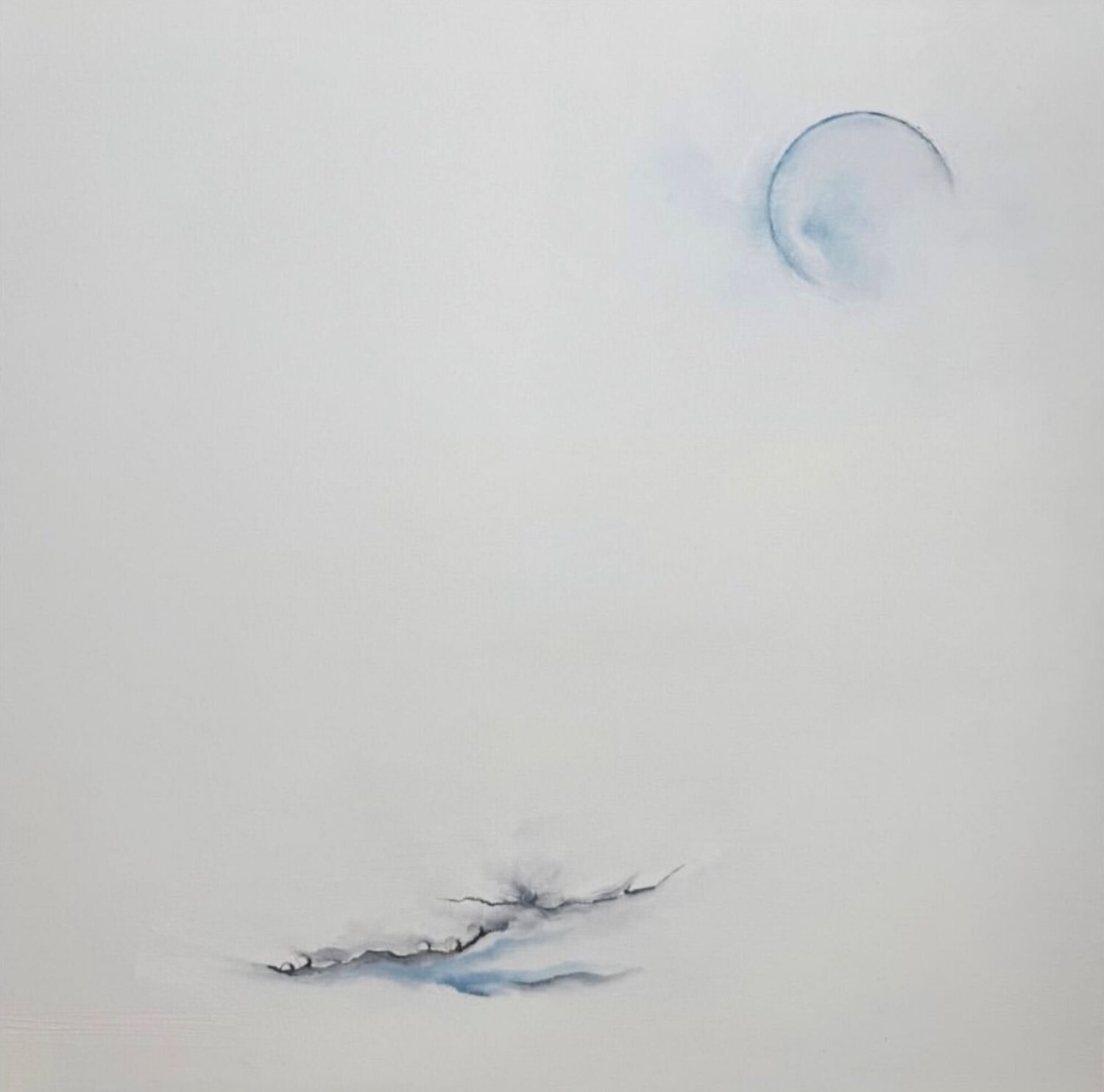 OPEN MOON (LUNA APERTA) Elisabetta Pienti Original painting for sale