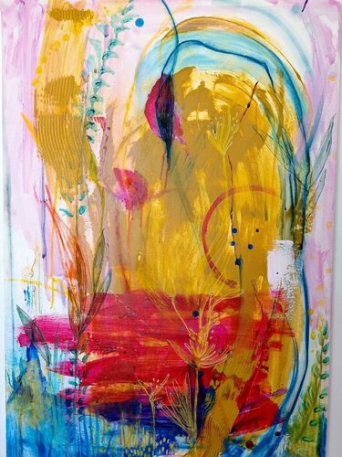 FLORECER by Sandra Vanessa Rodríguez Perez, Painting for Sale on Select
