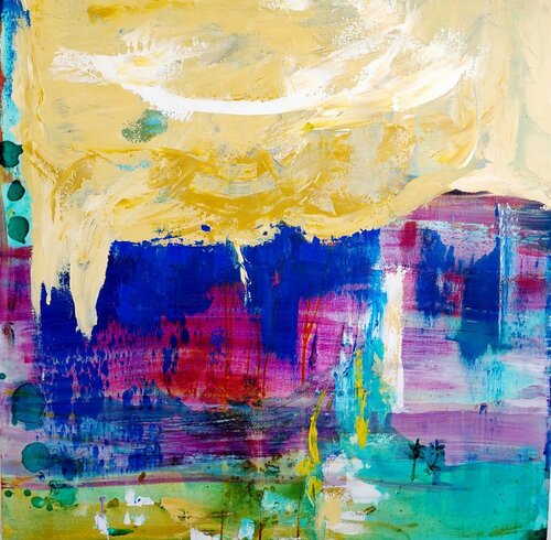 LAKSHMI. Abundancia by Sandra Vanessa Rodríguez Perez, Painting for Sale on Select