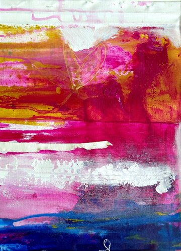 1. Confianza. Mi color carmín by Sandra Vanessa Rodríguez Perez, Painting for Sale on Select