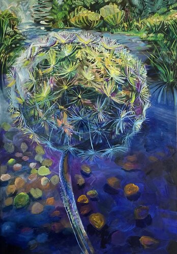 Bon Bon’s on the pond by Lukos Hey, Painting for Sale on Select