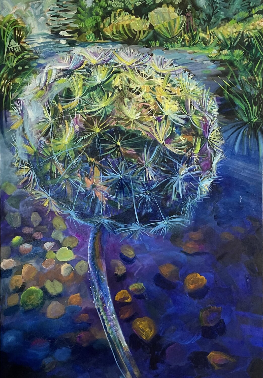 Bon Bon’s on the pond Lukos Hey Original painting for sale