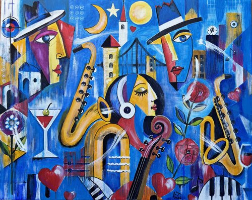 Listening Within by Andreas Gerlach, Painting for Sale on Select
