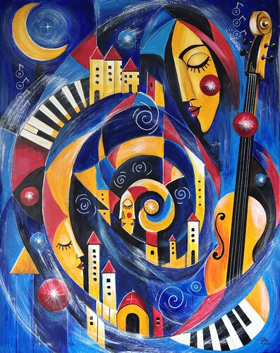 Symphony of Dreams by Andreas Gerlach, Painting for Sale on Select