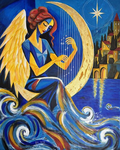 Luna – Melodie des Mondes by Andreas Gerlach, Painting for Sale on Select