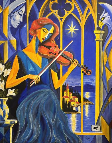Die Wächter der Nacht by Andreas Gerlach, Painting for Sale on Select