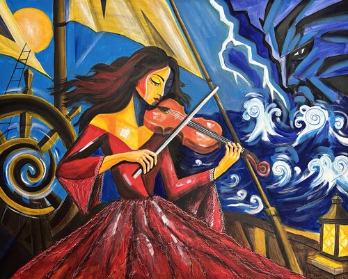Musik ist Magie by Andreas Gerlach, Painting for Sale on Select