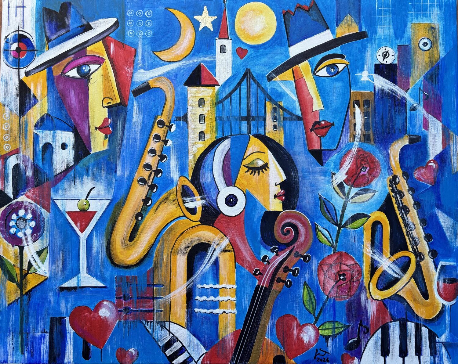 Listening Within Andreas Gerlach Original painting for sale