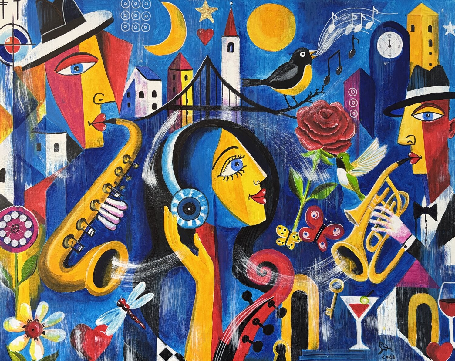 Awakening to Harmony Andreas Gerlach Original painting for sale