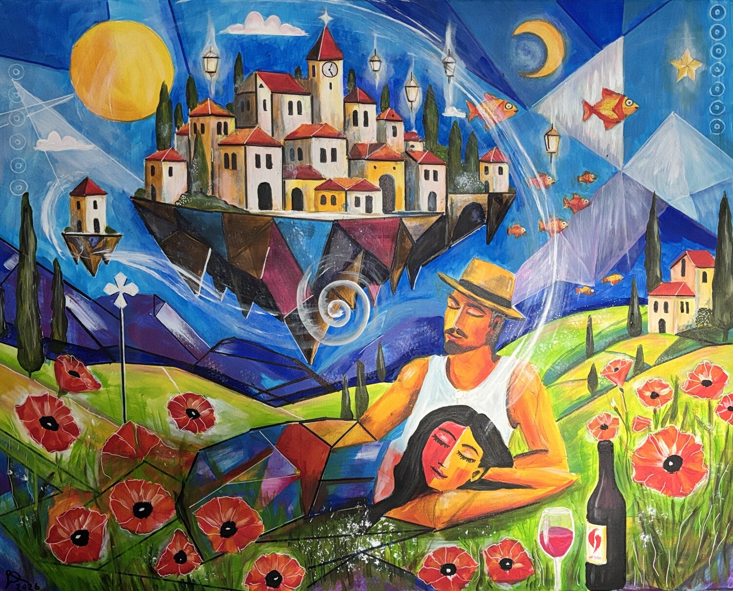 Between Worlds Andreas Gerlach Original painting for sale