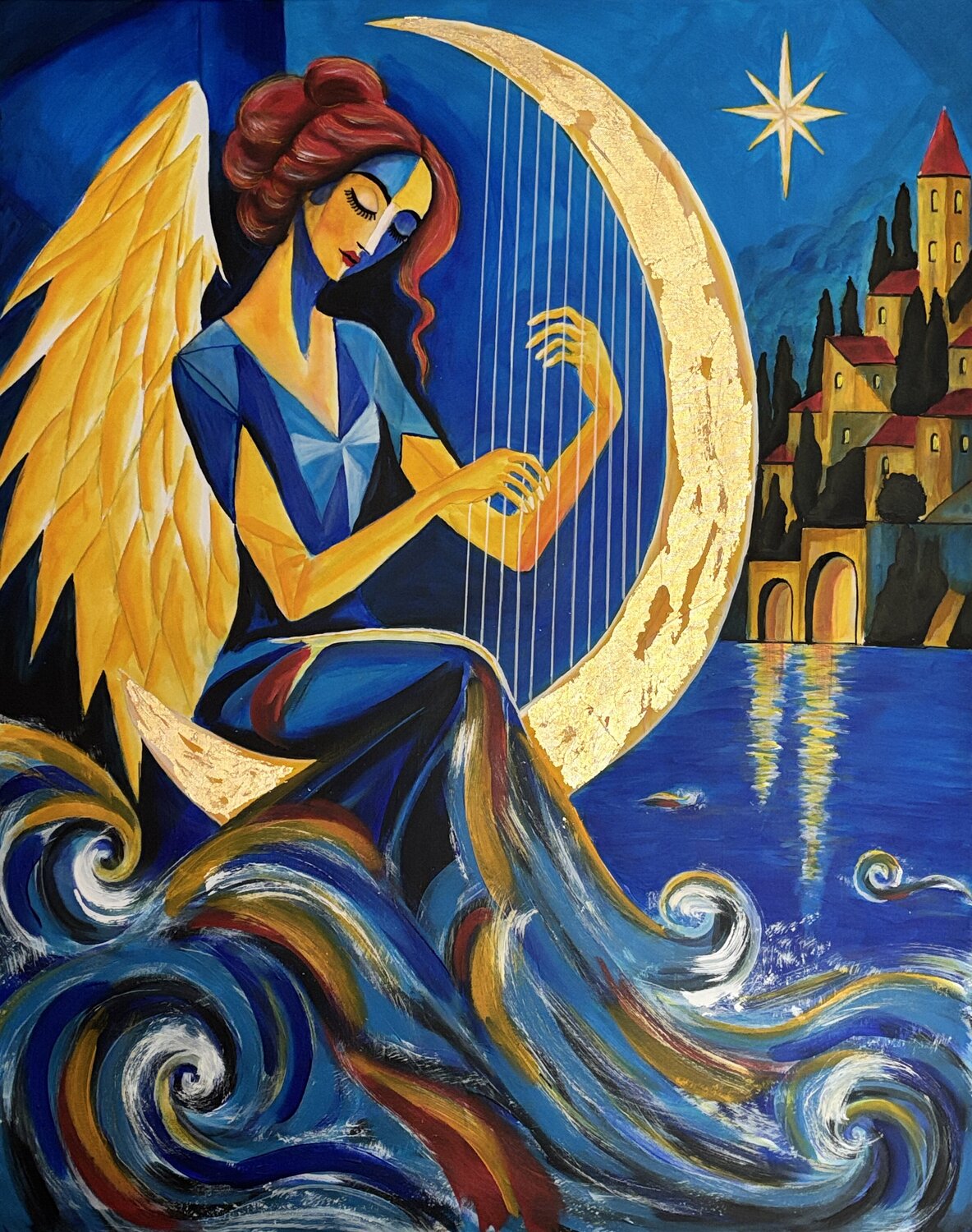 Luna – Melodie des Mondes Andreas Gerlach Original painting for sale
