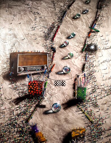 Llegada a meta by Jesús Alcolea, Painting for Sale on Select