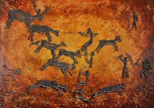 El primer arte by Jesús Alcolea, Painting for Sale on Select
