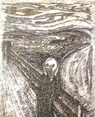 El grito de la Humanidad by Jesús Alcolea, Painting for Sale on Select