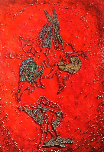 EL MIEDO DE LO HUMANO by Jesús Alcolea, Painting for Sale on Select