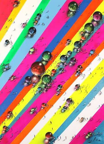 DIMINUTOS Pop 4 by Jesús Alcolea, Painting for Sale on Select