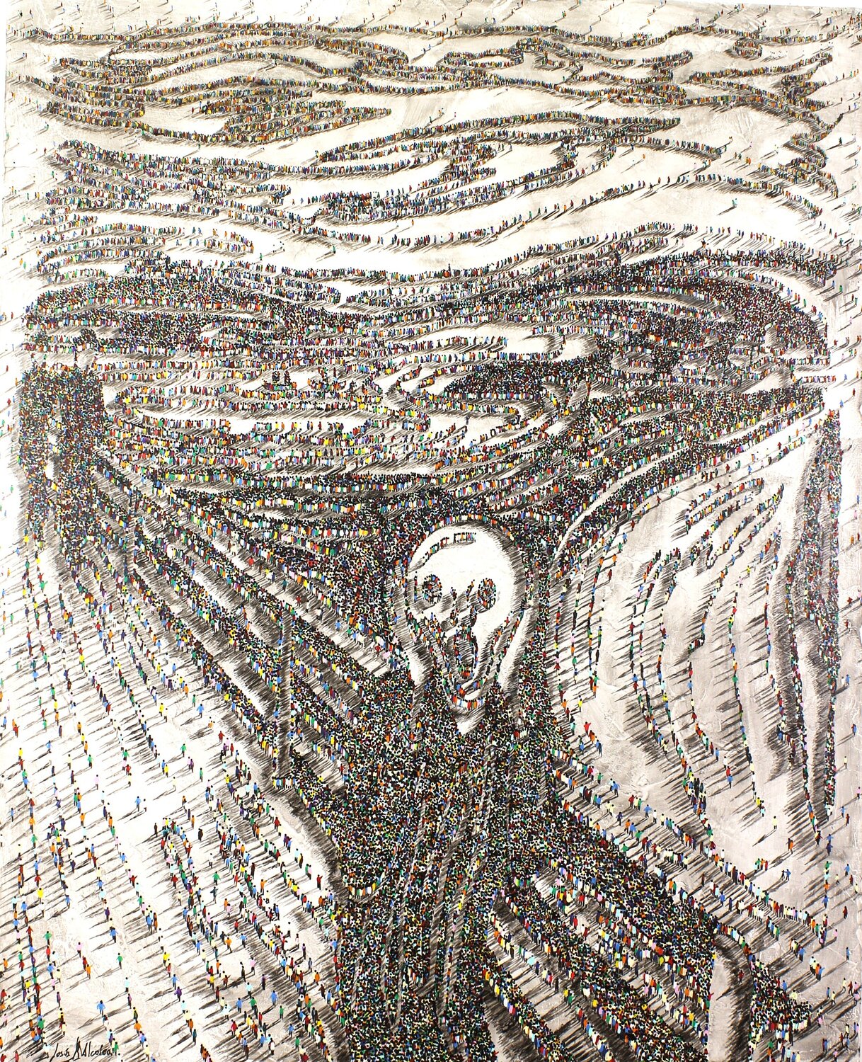 El grito de la Humanidad Jesús Alcolea Original painting for sale