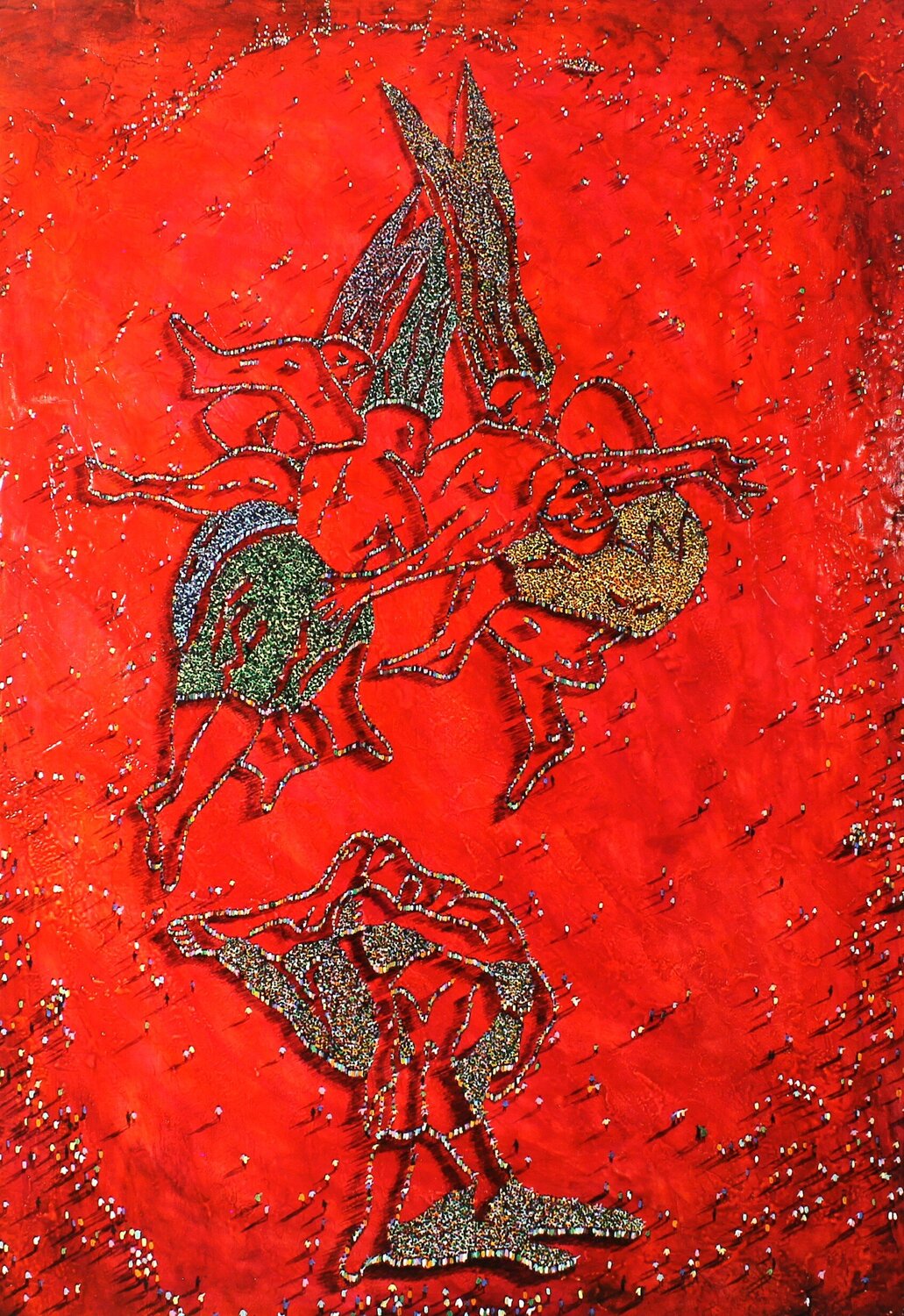 EL MIEDO DE LO HUMANO Jesús Alcolea Original painting for sale