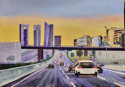 De Madrid al cielo by Mónica Barbará, Painting for Sale on Select